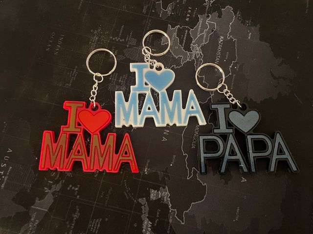 Llavero resina I love Mama
