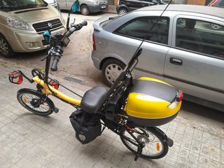 Bici ELÉCTRICA reclinada 20" con suspensión