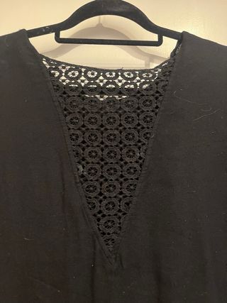 Blusa negra Zara trafaluc  - encaje espalda