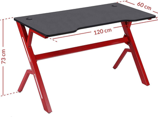 Scrivania Gaming Porta Pc Computer Struttura Metal