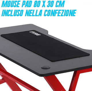 Scrivania Gaming Porta Pc Computer Struttura Metal