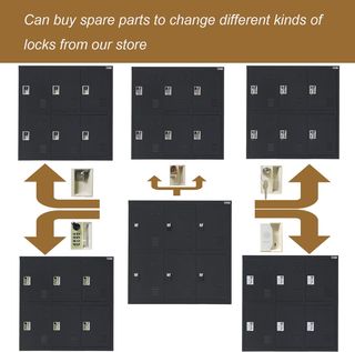 Armario de Oficina Metálico con Cerraduras