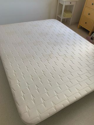 Base cama tapizada beige - Cama 150x190