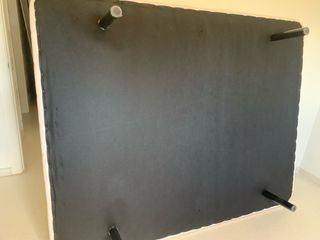 Base cama tapizada beige - Cama 150x190