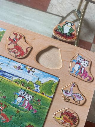 Puzzle intantil animales