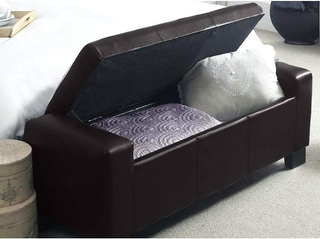 Cassapanca Pouf Contenitore Poggiapiedi per Camera