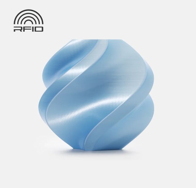 Filamento PLA Silk BambuLab Azul Bebé