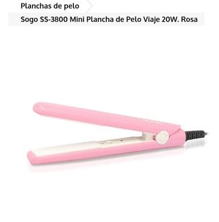 Mini Plancha Pelo Sogo SS-3800 - Rosa NUEVO