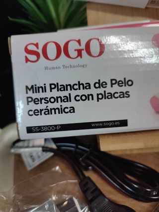 Mini Plancha Pelo Sogo SS-3800 - Rosa NUEVO