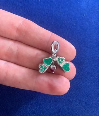 Charm abalorio Trébol Mariquita pulsera pandora