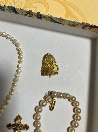 Conjunto perlas fallera niña