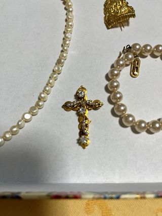 Conjunto perlas fallera niña