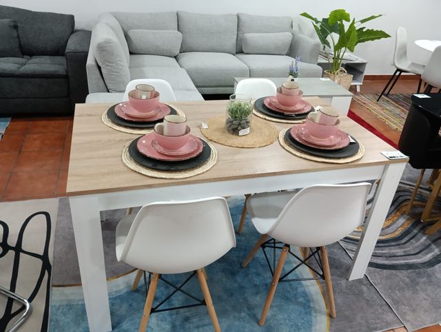 Oferta!!! Mesa con 4 sillas estilo nórdico