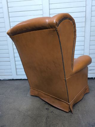 Sillón piel orejero. Vibtage