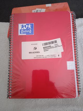 5 CUADERNOS PEQUEÑOS " OXFORD"A5"