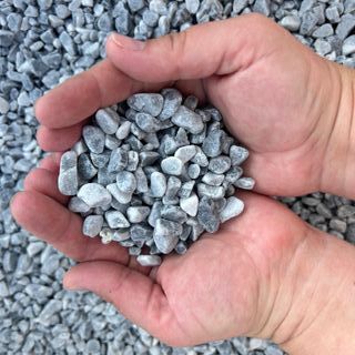 Piedra mármol Canto rodado 6/12mm GRIS NEVADO 20kg