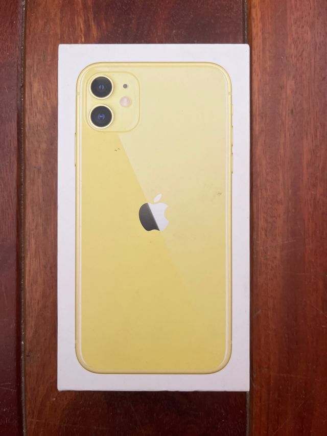 caja iphone 11 amarillo