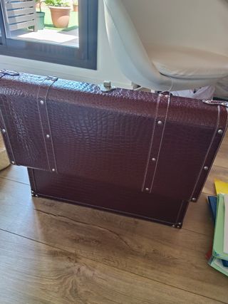 Baúl Vintage Piel Sintética