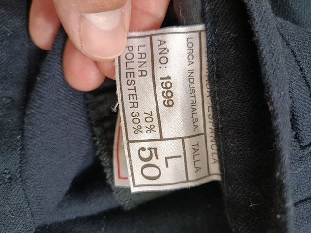 Traje bonito azul armada española