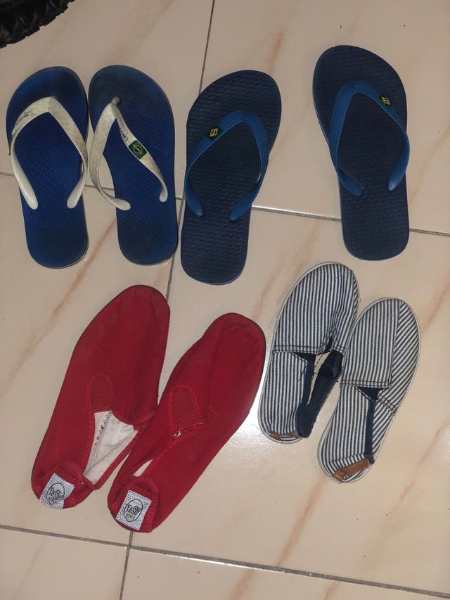 Zapatos niño verano - 10 pares el lote 4 €