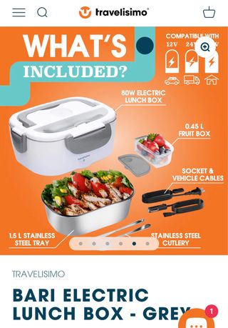 Fiambrera electrica. Lunch box