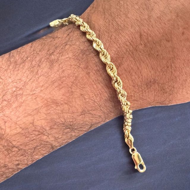 Pulsera Cordón Salomónico 5.00 mm Oro 18 Kilates