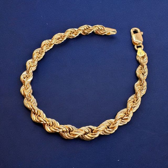 Pulsera Cordón Salomónico 5.00 mm Oro 18 Kilates