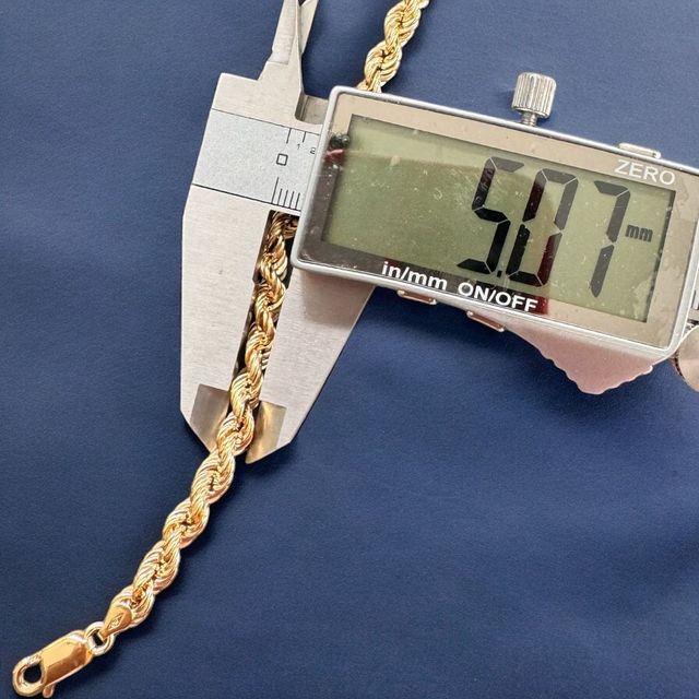 Pulsera Cordón Salomónico 5.00 mm Oro 18 Kilates