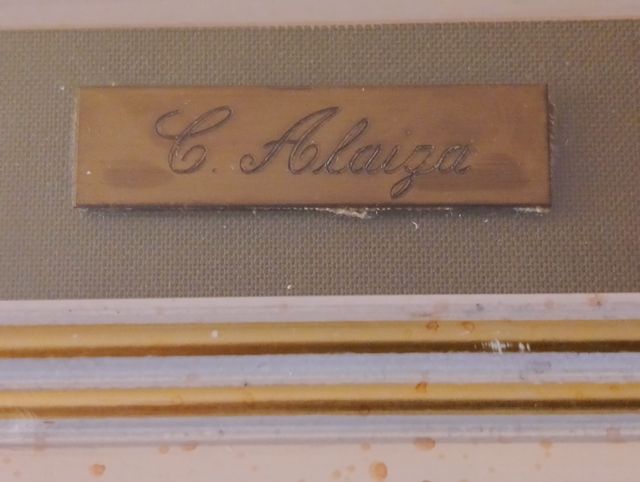 CUADRO CON ESMALTE DE EL PILAR ZARAGOZA DE ALAIZA