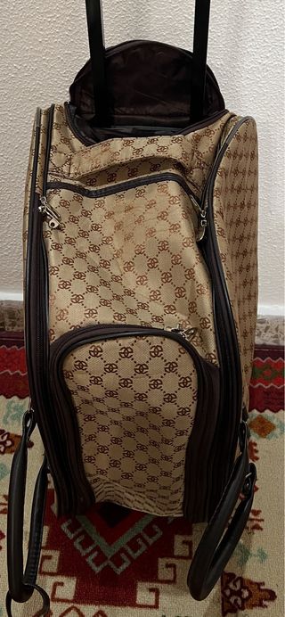 SIN ESTRENAR. Maleta Trolley viaje beige