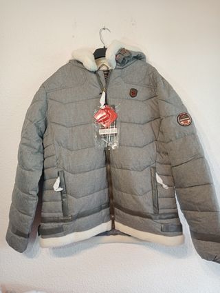 Abrigo capucha Geographical norway talla XL hombre