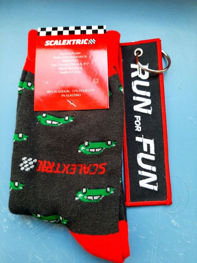 Calcetines y llavero Scalextric