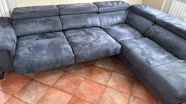 Divano artigianale su misura microfibra