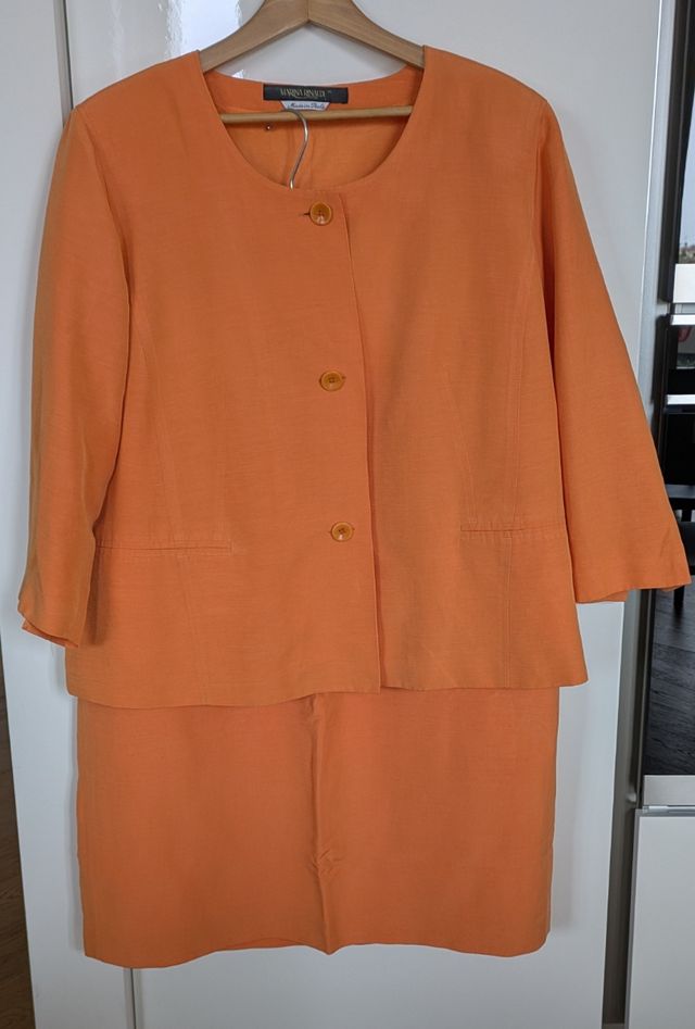 Tailleur Marina Rinaldi arancio tg 8