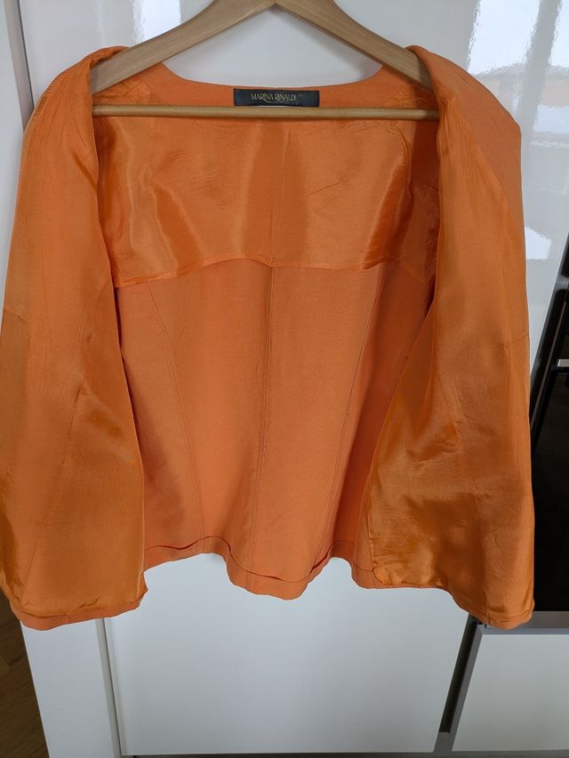 Tailleur Marina Rinaldi arancio tg 8