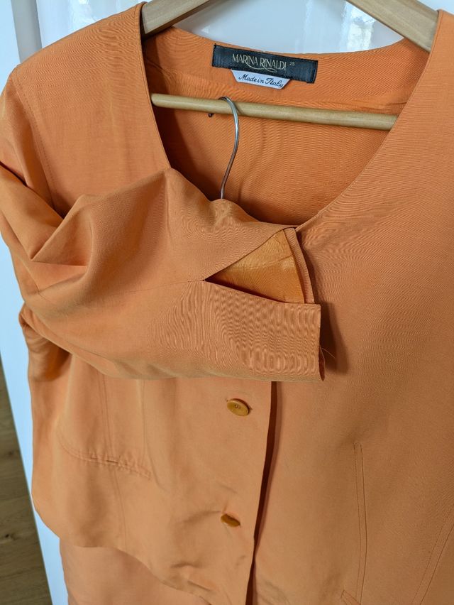Tailleur Marina Rinaldi arancio tg 8