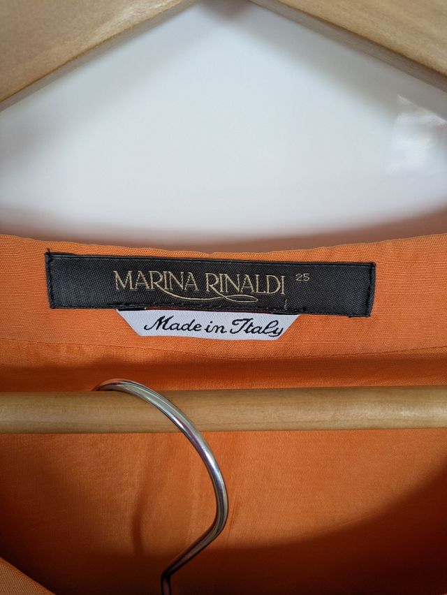 Tailleur Marina Rinaldi arancio tg 8