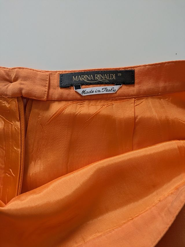 Tailleur Marina Rinaldi arancio tg 8