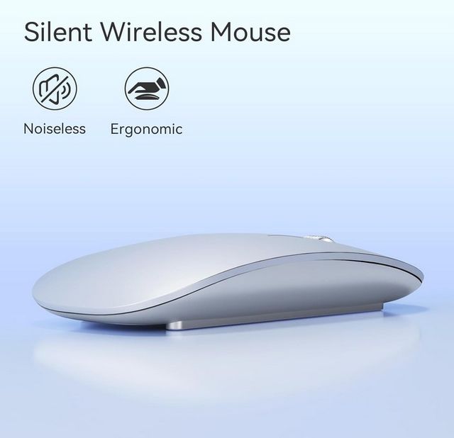 🟢 Ratón Inalámbrico Bluetooth Silencioso Wireless