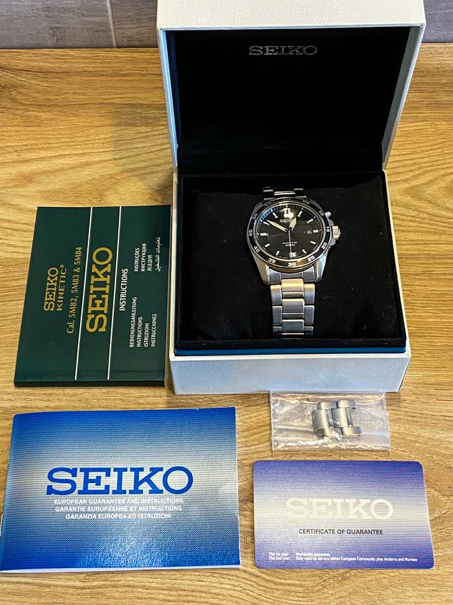 Seiko kinetic Sport SKA783P1 full set