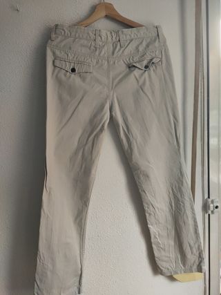 Chinos Talla 31 EUR 40 color Beige claro ZARA