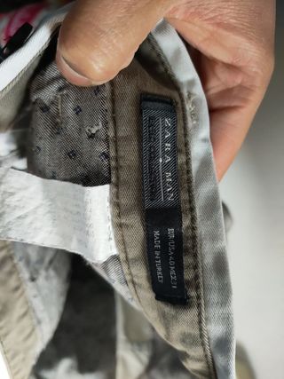 Chinos Talla 31 EUR 40 color Beige claro ZARA
