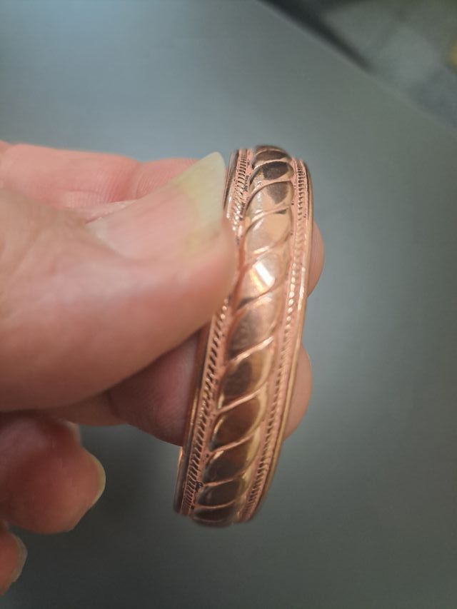 Pulsera magnética de cobre puro trazado nueva 