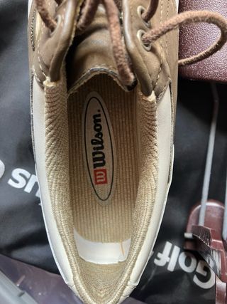 Zapatos golf Wilson Mujer Marrón-Blanco