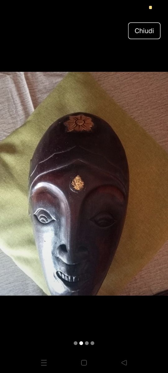 Maschera etnica in legno - 32x16x9cm