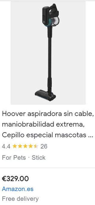 Aspiradora Hoover Especial para Mascotas (NUEVA)