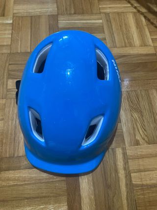 Casco bici niño B'Twin azul