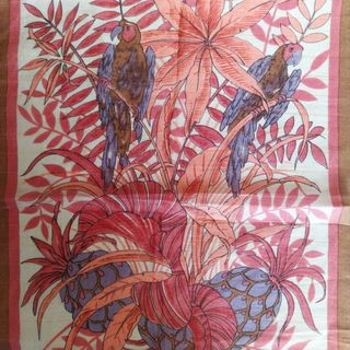 Foulard pura seta con firma 
