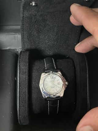 Reloj breitling acero y nacar