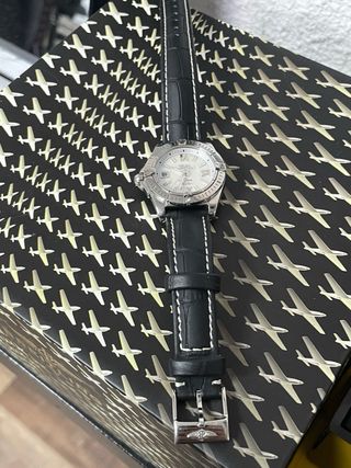 Reloj breitling acero y nacar